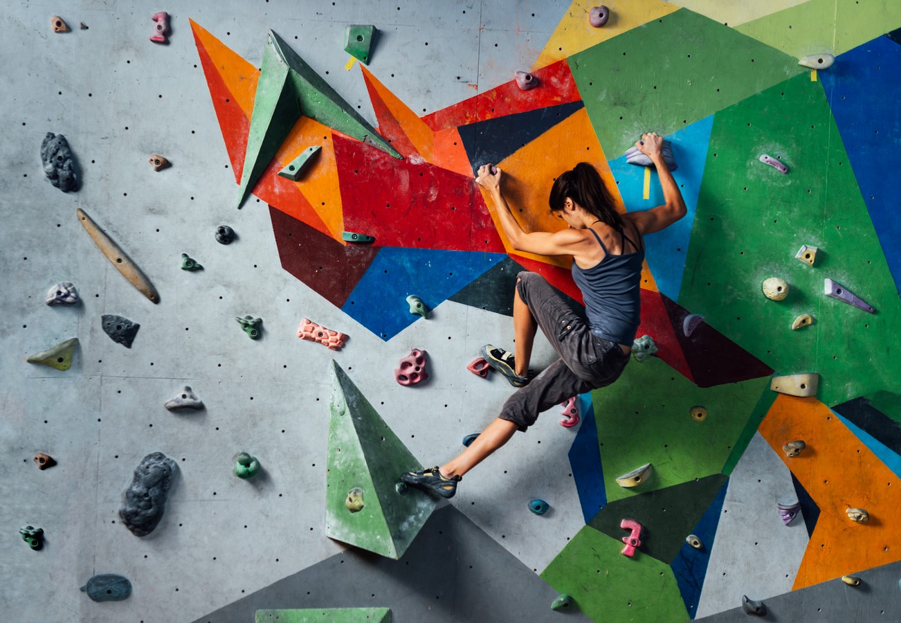 Voies murs d’escalade
